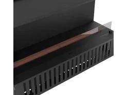 Lareira embutida a vapor Corner R1200 com chama multicolorida, efeito 3D e controle por aplicativo, tanque de 2,4 l - recarga automática de 120 cm^ Lareira