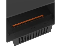 Lareira embutida a vapor Corner L800 com chama multicolorida, efeito 3D e controle por aplicativo, tanque de 1,2 l - recarga automática de 80 cm^ Lareira