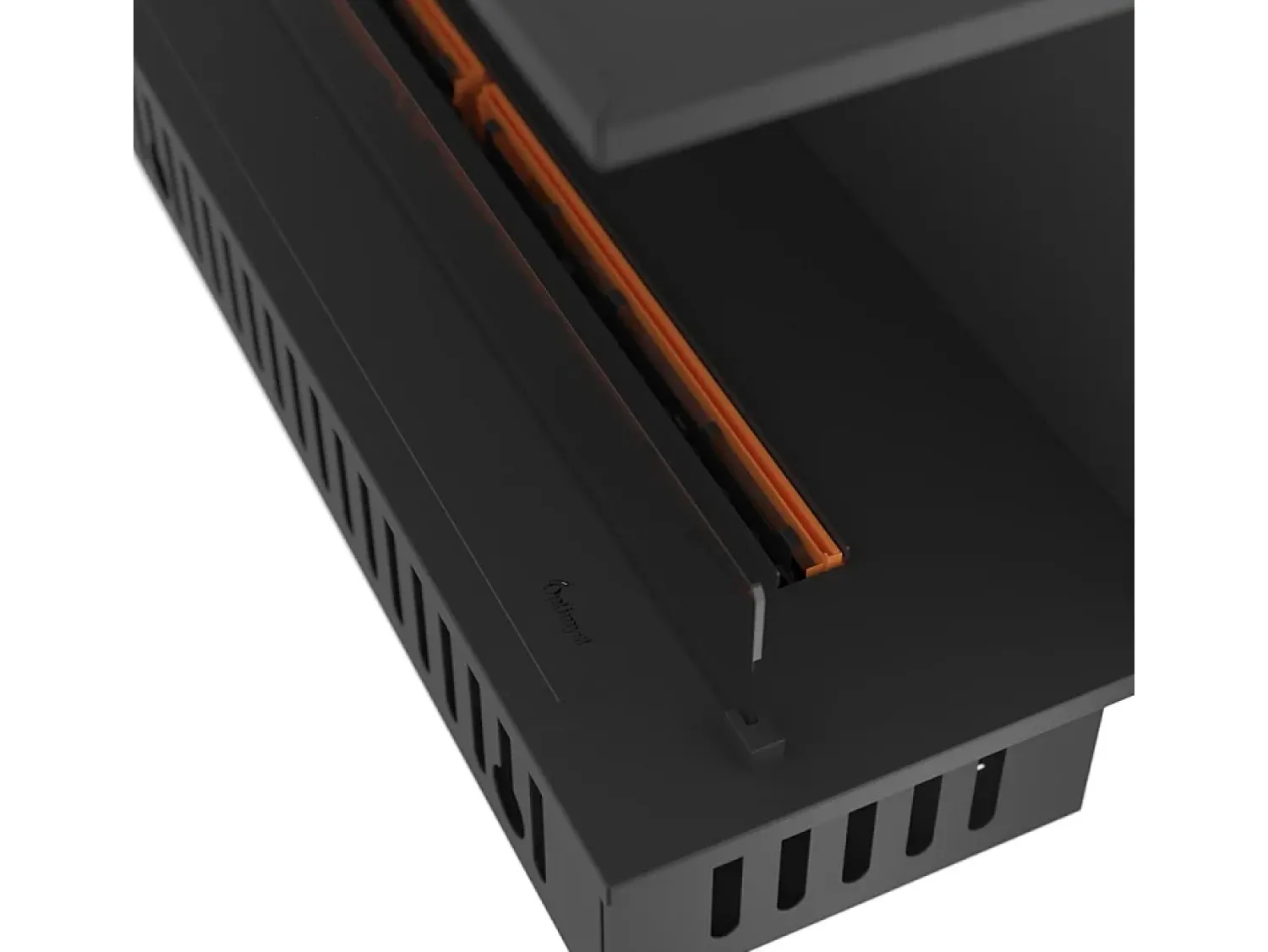 Clearance Lareira embutida a vapor Inside C1800 com chama multicolorida, efeito 3D e controle por aplicativo, tanque de 3,6 l - recarga automática de 180 cm Preto