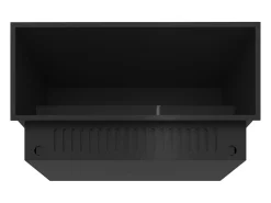 Lareira* Lareira embutida a vapor Inside U 1200 com chama multicolorida, efeito 3D e controle por aplicativo, tanque de 2,4 l - 120 cm Preto