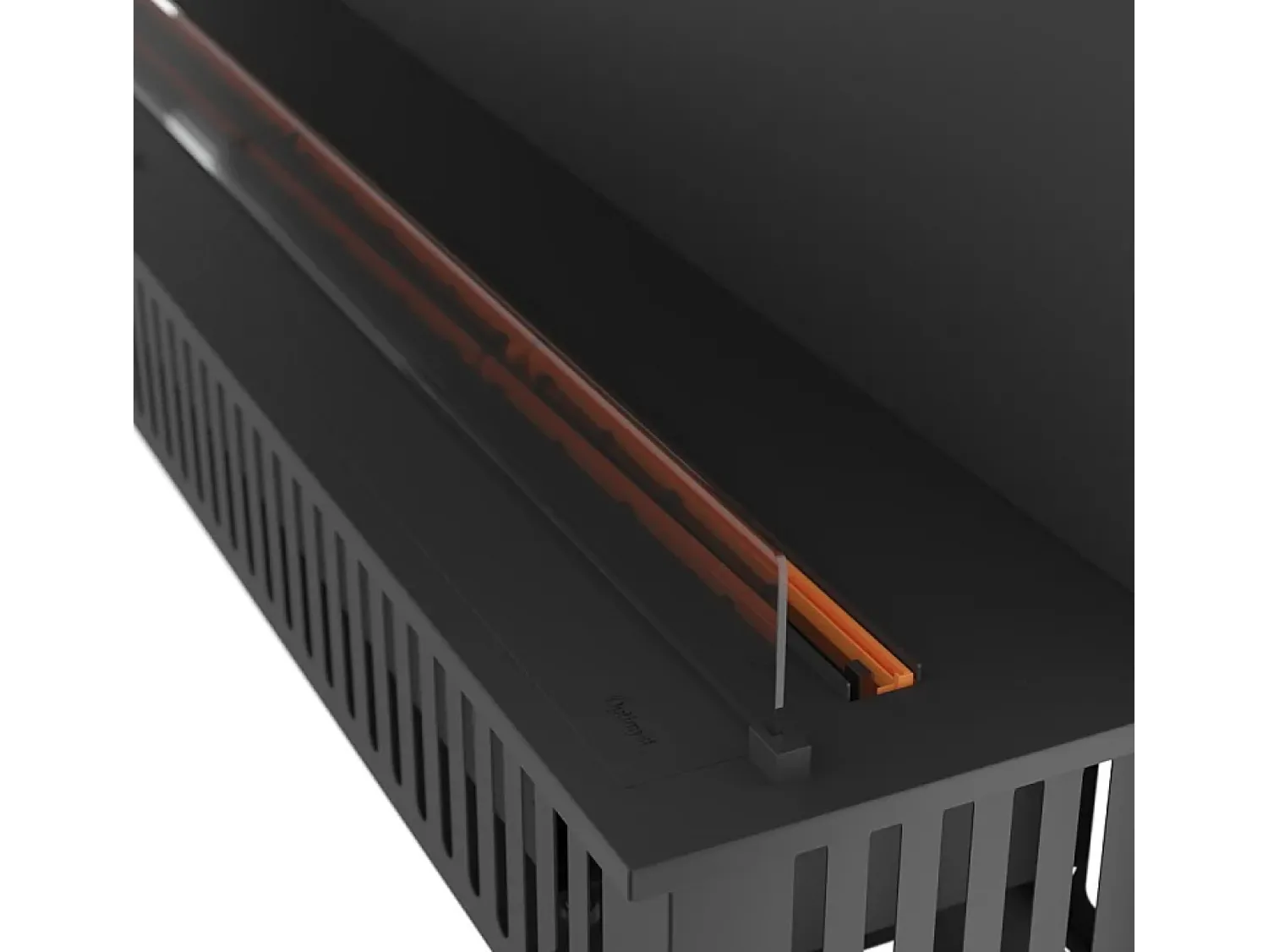 Lareira| Lareira embutida a vapor Inside C2200 com chama multicolorida, efeito 3D e controle por aplicativo, tanque de 4,8 l - recarga automática de 220 cm Preto