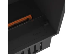 Online Lareira embutida a vapor de água Corner L1200 com chama multicolorida, efeito 3D e controle por aplicativo, tanque de 2,4 l - 120 cm Preto