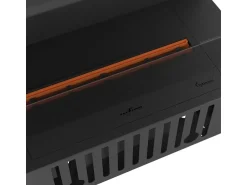 Lareira* Lareira embutida a vapor Corner R800 com chama multicolorida, efeito 3D e controle por aplicativo, tanque de 1,2 l - recarga automática de 80 cm Preto