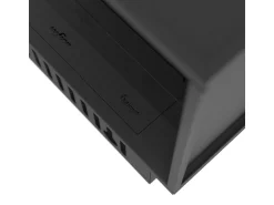 Discount Lareira embutida a vapor de água Corner L800 com chama multicolorida, efeito 3D e controle por aplicativo, tanque de 1,2 l - 80 cm Preto