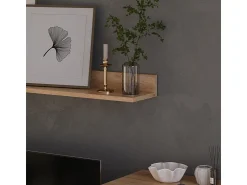 Móvel De Tv|Vicco Lowboard & Regal carvalho goldkraft/antracite 139.8x35.3x38.9 berno Natural escuro