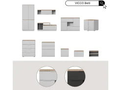 Móvel De Tv*Vicco Lowboard antracite/sonoma 120x40x49.9 betti Cinza antracite