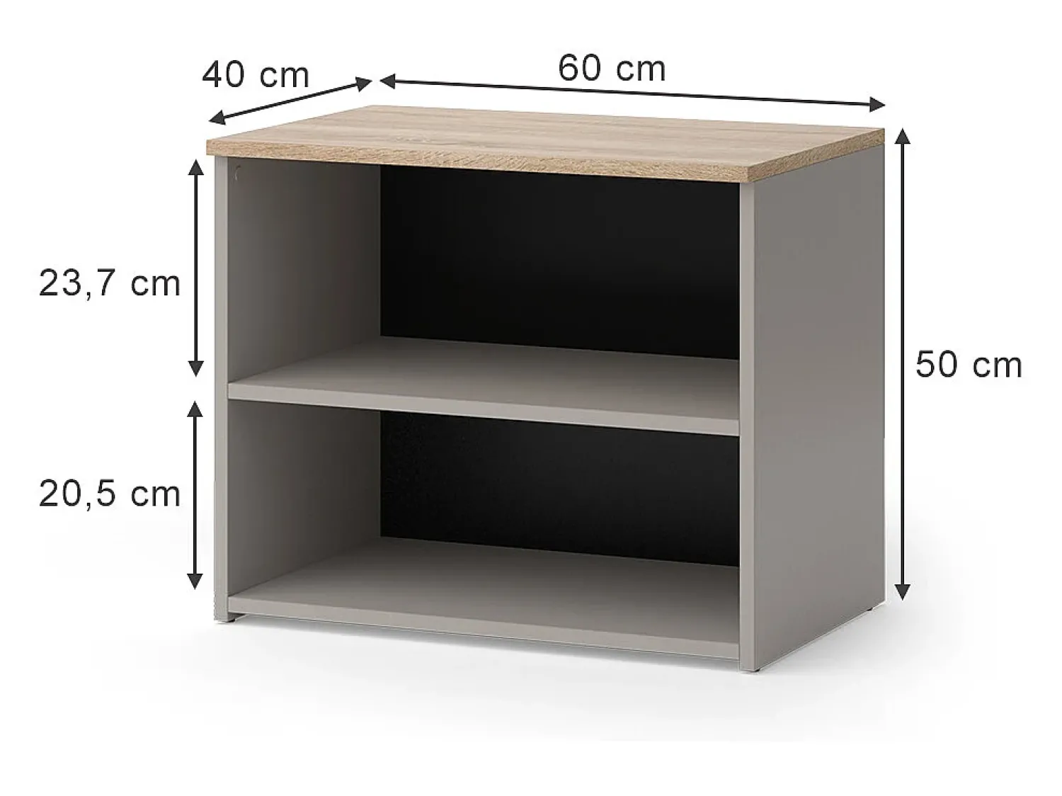 Sale Vicco Lowboard cinzento-bege 60x40x50 wido Taupe