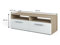 Vicco Lowboard sonoma 190x33.2x38 diego^ Móvel De Tv
