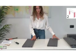 Outlet MAIRA - Conjunto de consola com dois bancos extensíveis - Dimensões de instalação: 42 x 90 x 75 cm - Entrega gratuita Branco