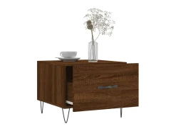 Mesa De Centro| Mesa centro 2 pcs 50x50x40 cm madeira proc. carvalho PT117400 Castanho