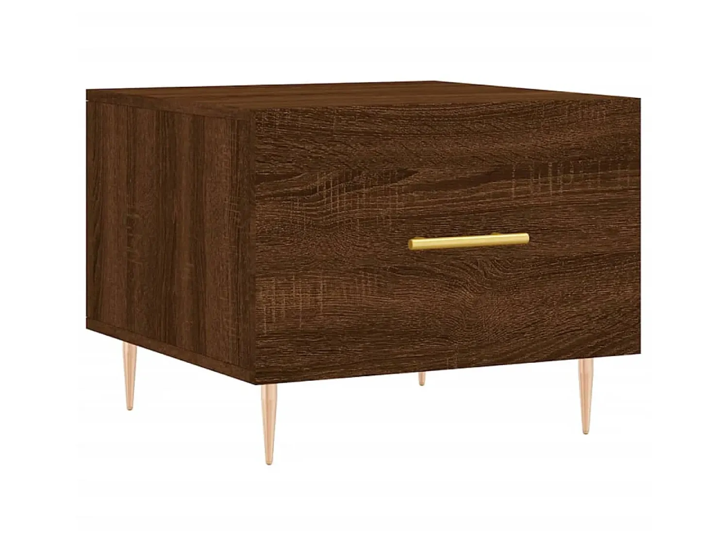 Mesa De Centro* Mesa centro 2 pcs 50x50x40 cm madeira proc. carvalho PT779196 Castanho