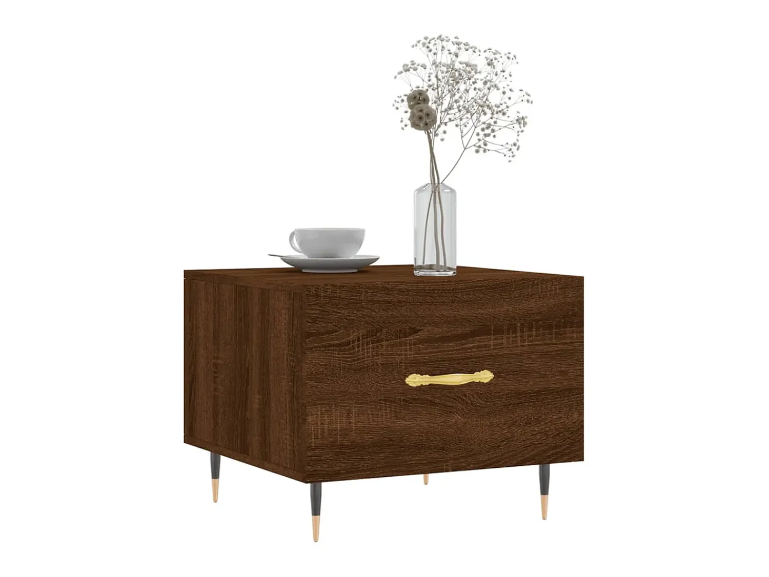 Mesa centro 2 pcs 50x50x40 cm madeira proc. carvalho PT351731^ Mesa De Centro