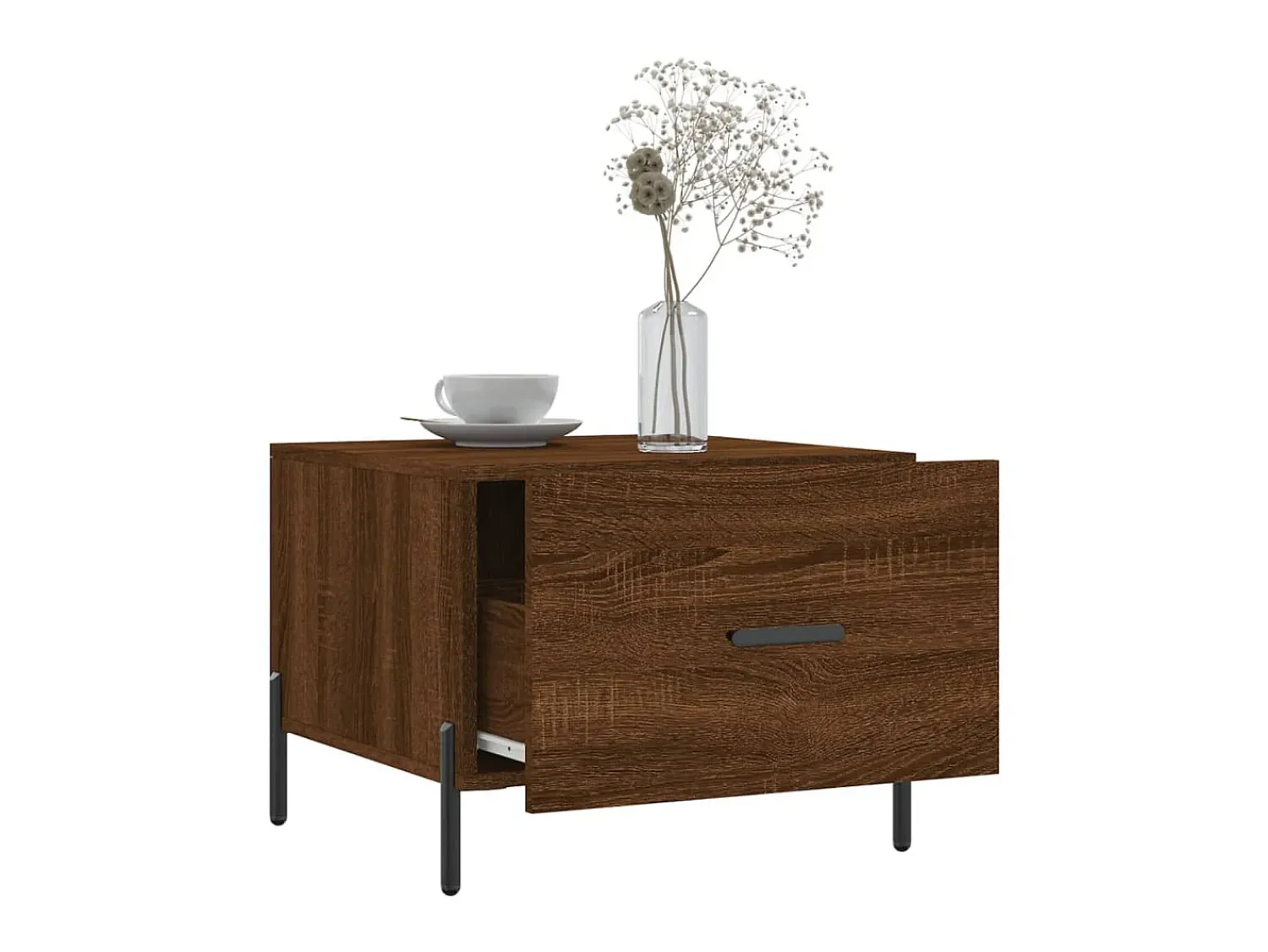 Mesa centro 2 pcs 50x50x40 cm madeira proc. carvalho PT878087^ Mesa De Centro