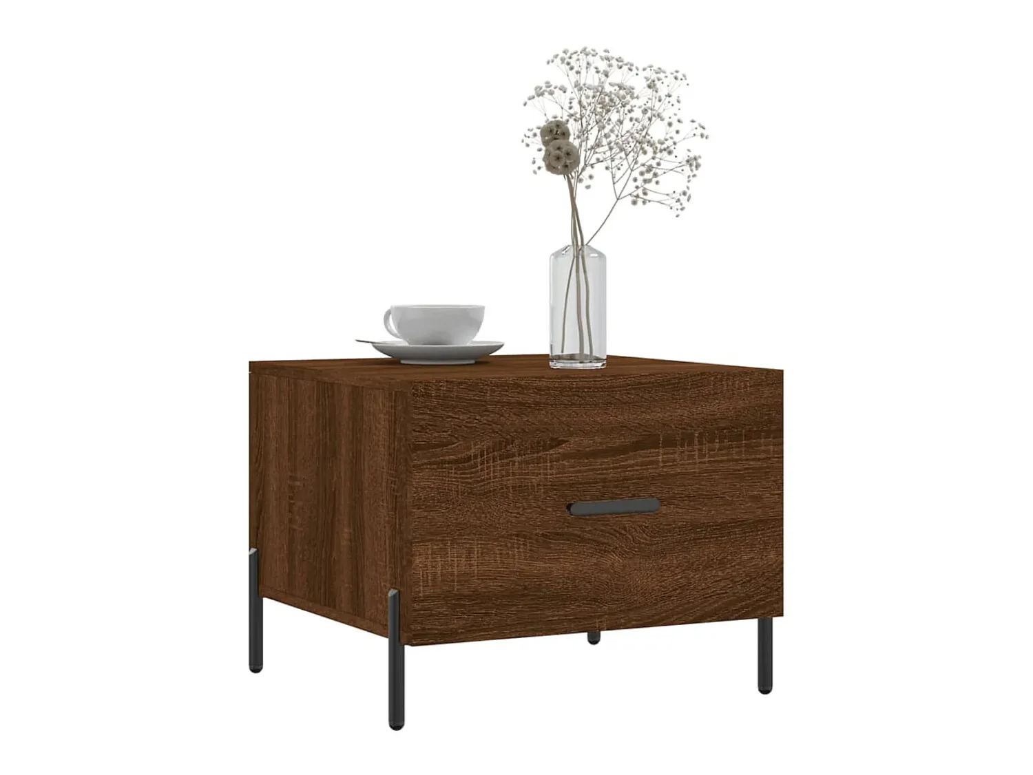Mesa centro 2 pcs 50x50x40 cm madeira proc. carvalho PT878087^ Mesa De Centro