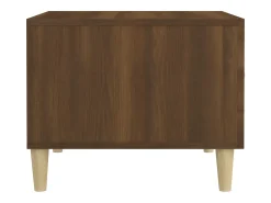 Mesa De Centro|vidaxl Mesa centro 2 pcs 50x50x40 cm madeira proc. carvalho castanho Natural claro