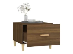 Mesa De Centro|vidaxl Mesa centro 2 pcs 50x50x40 cm madeira proc. carvalho castanho Natural claro