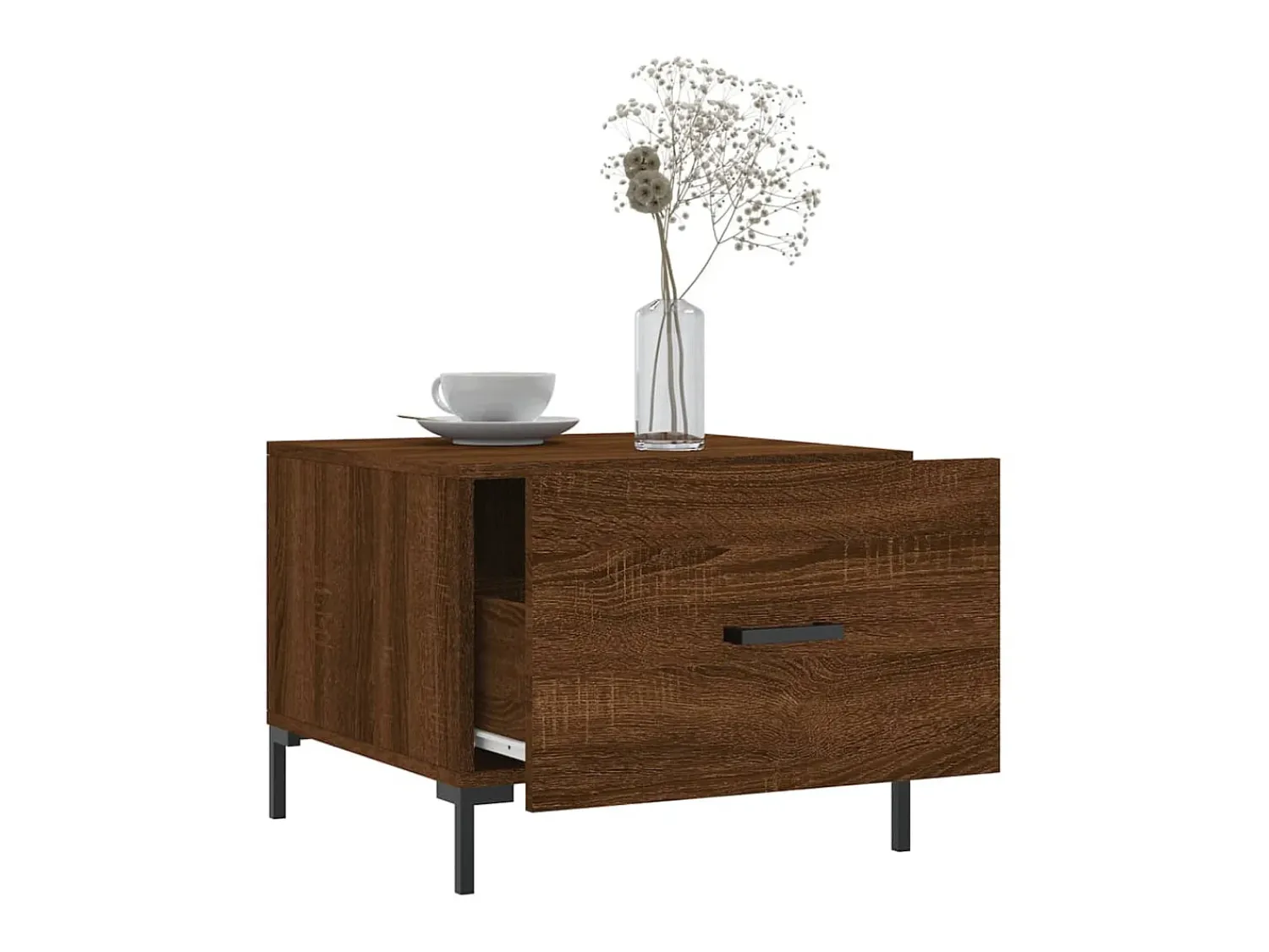 New Mesa centro 2 pcs 50x50x40 cm madeira proc. carvalho PT918120 Castanho
