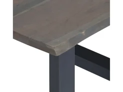 Mesa De Centro*vidaxl Mesa centro c/ arestas vivas 60x60x40cm acácia maciça Cinzento