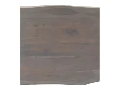 Mesa De Centro*vidaxl Mesa centro c/ arestas vivas 60x60x40cm acácia maciça Cinzento
