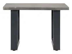 Mesa De Centro*vidaxl Mesa centro c/ arestas vivas 60x60x40cm acácia maciça Cinzento