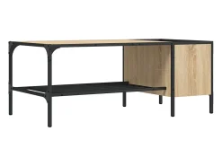 Mesa De Centro*vidaxl Mesa centro c/ prateleira derivados de madeira carvalho sonoma Natural claro