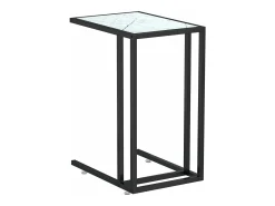 Mesa centro computador mármore 50x35x65cm vidro temperado PT827447^ Mesa De Centro