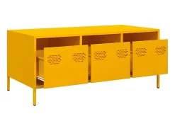 Mesa De Centro*vidaxl Mesa centro 101,5x50x43,5 cm aço laminado frio mostarda Amarelo