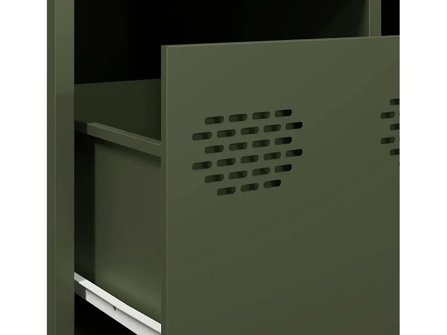 Mesa De Centro|vidaxl Mesa centro 101,5x50x43,5 cm aço laminado a frio -azeitona Verde