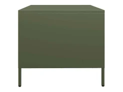 Mesa De Centro|vidaxl Mesa centro 68,5x50x43,5 cm aço laminado a frio -azeitona Verde