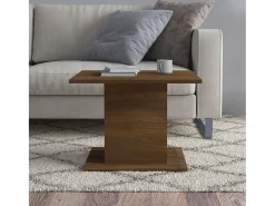 Mesa De Centro| Mesa centro 55,5x55,5x40 cm contraplacado cor carvalho PT102040 Castanho