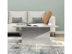 Mesa De Centro* Mesa centro 102x55,5x40 cm contraplacado carvalho sonoma cinza PT323433 Cinzento