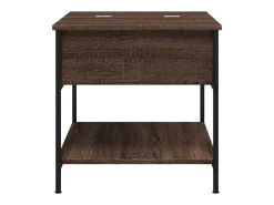 Mesa De Centro*vidaxl Mesa centro 70x50x50 cm deriv. madeira/metal carvalho Castanho