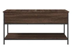 vidaxl Mesa centro 100x50x50 cm deriv. madeira/metal carvalho^ Mesa De Centro