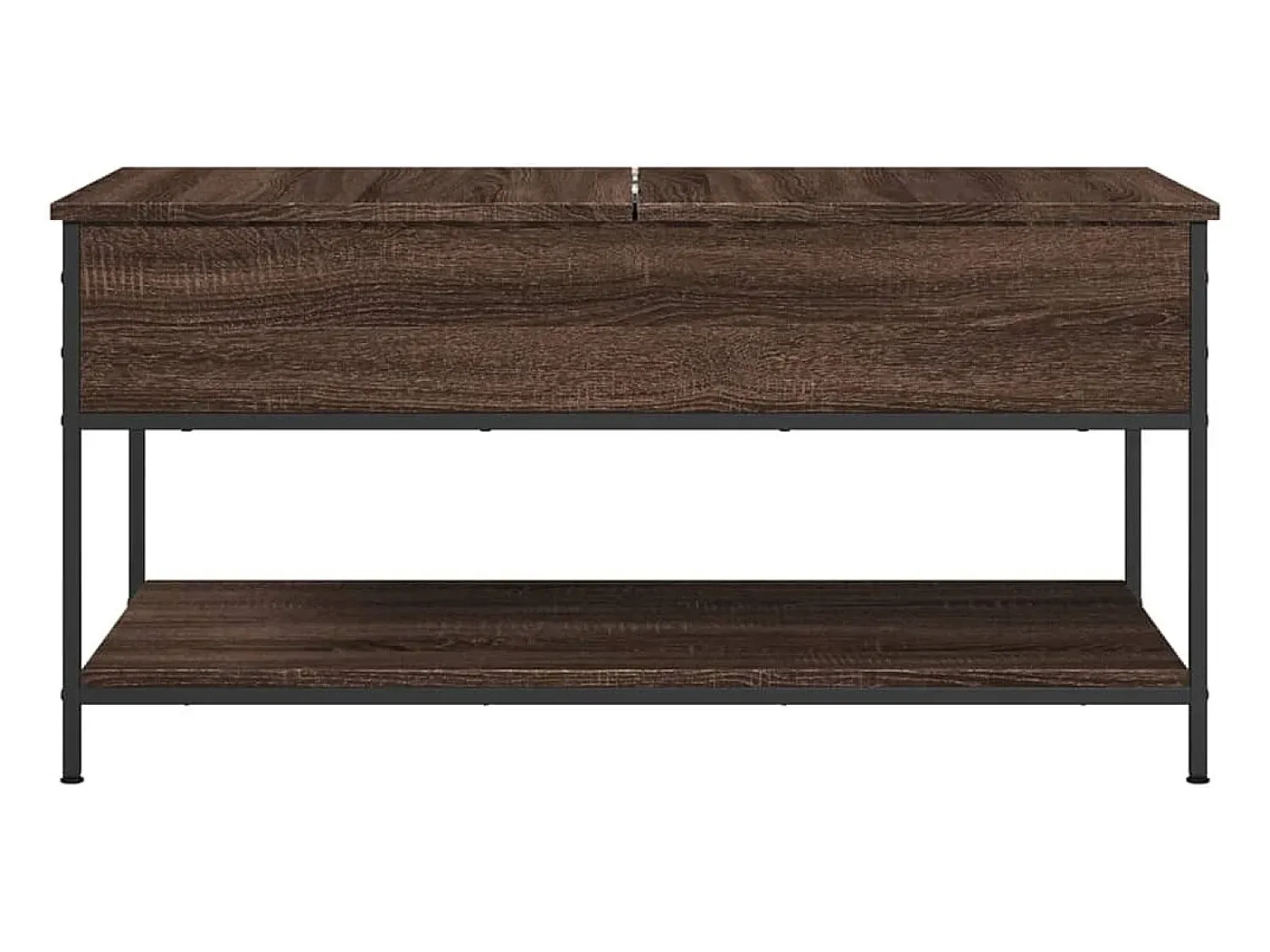 Mesa De Centro* Mesa centro 100x50x50 cm deriv. madeira/metal carvalho PT201428 Castanho