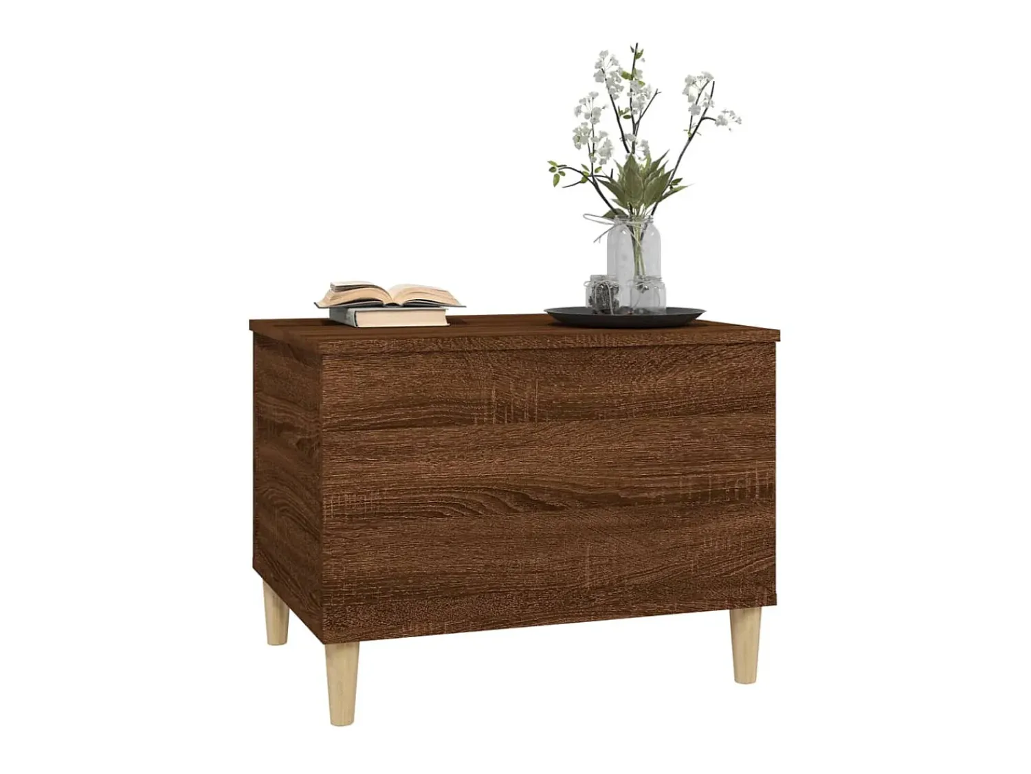 Mesa centro 60x44,5x45 cm derivados madeira carvalho PT596509^ Mesa De Centro