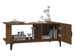 Mesa De Centro|vidaxl Mesa centro 90x50x40 cm derivados de madeira carvalho castanho Natural claro
