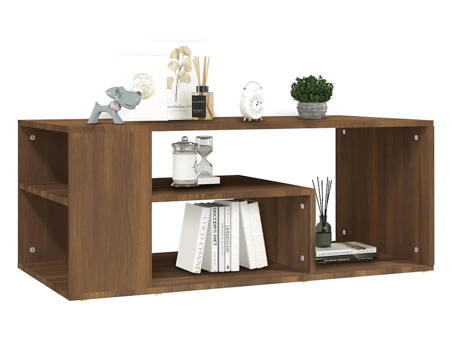 Mesa De Centro*vidaxl Mesa centro 100x50x40 cm derivados de madeira carvalho castanho Natural claro