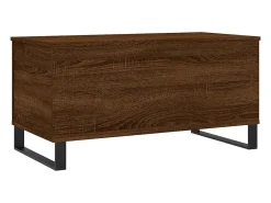 Mesa De Centro|vidaxl Mesa centro 90x44,5x45 cm derivados madeira carvalho castanho Natural claro