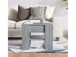 Mesa De Centro| Mesa centro 55,5x55x45 cm derivados de madeira sonoma PT500682 Cinzento