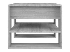 Mesa De Centro| Mesa centro 55,5x55x45 cm derivados de madeira sonoma PT500682 Cinzento