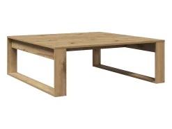 vidaxl Mesa centro 100x100x35 cm derivados madeira carvalho artisiano^ Mesa De Centro