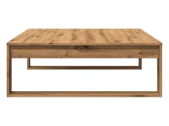 vidaxl Mesa centro 100x100x35 cm derivados madeira carvalho artisiano^ Mesa De Centro