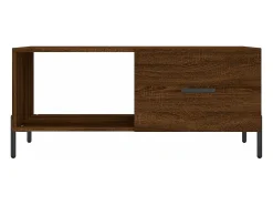 Discount vidaxl Mesa centro 90x50x40 cm derivados de madeira carvalho castanho Natural claro