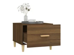 Mesa De Centro* Mesa centro 50x50x40 cm derivados de madeira carvalho PT699387 Castanho