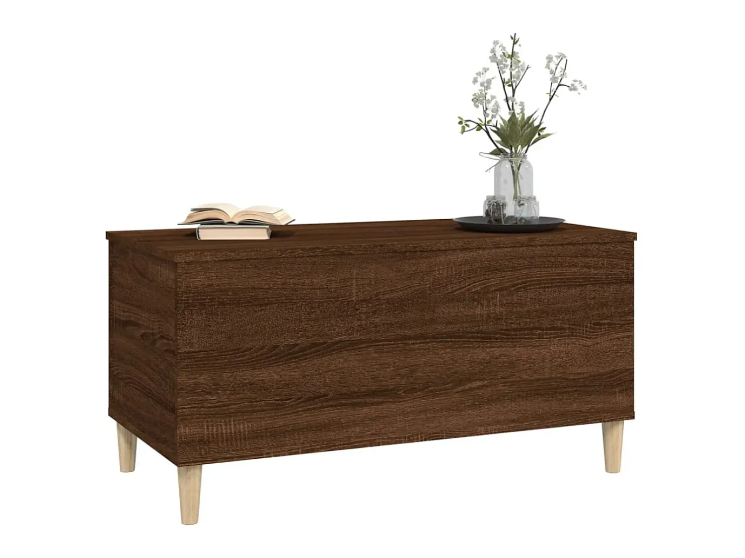 Mesa De Centro* Mesa centro 90x44,5x45 cm derivados madeira carvalho PT735438 Castanho