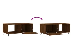 Hot vidaxl Mesa centro 90x50x40 cm derivados de madeira carvalho castanho Natural claro