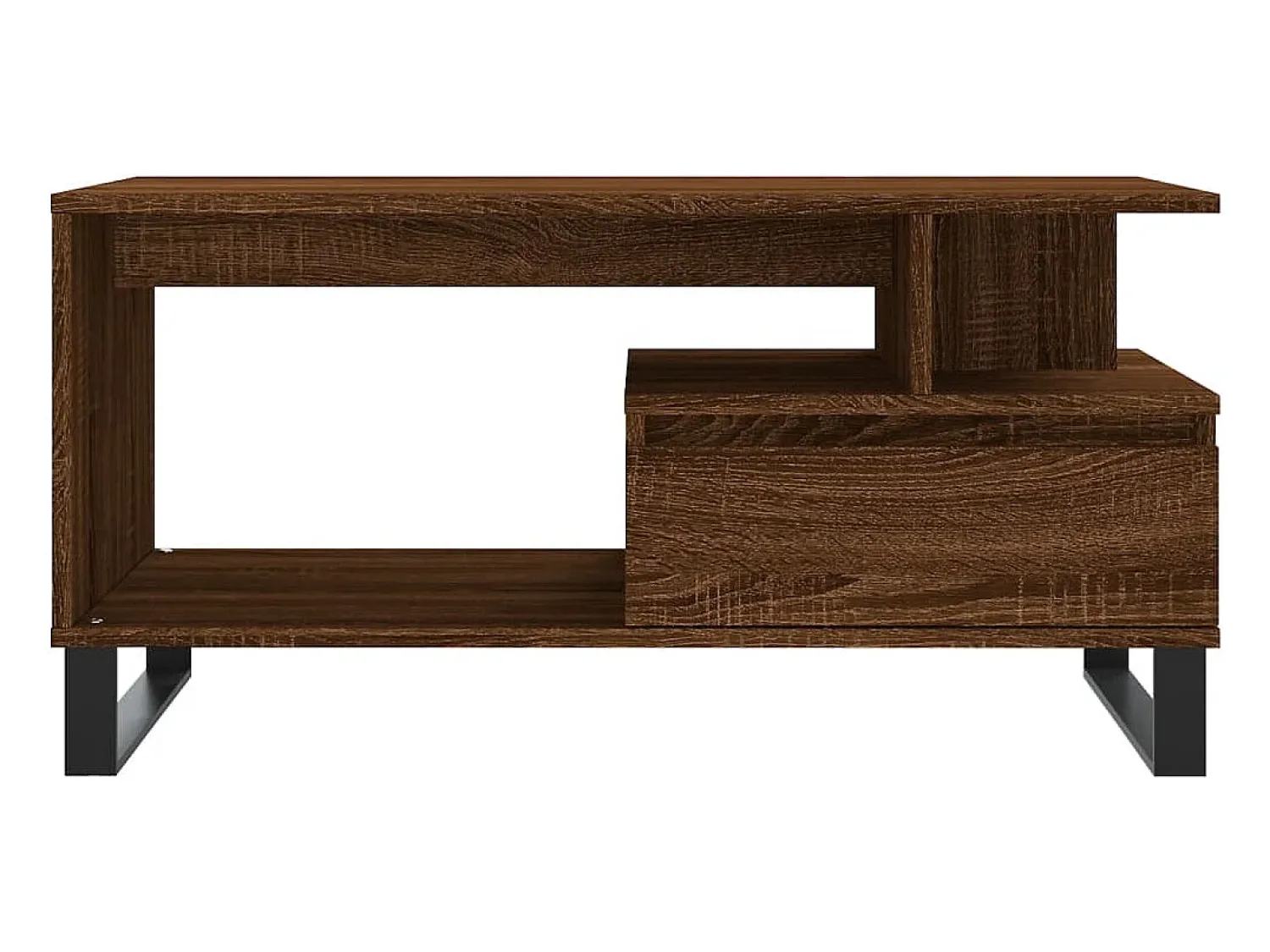 vidaxl Mesa centro 90x49x45 cm derivados de madeira carvalho castanho^ Mesa De Centro