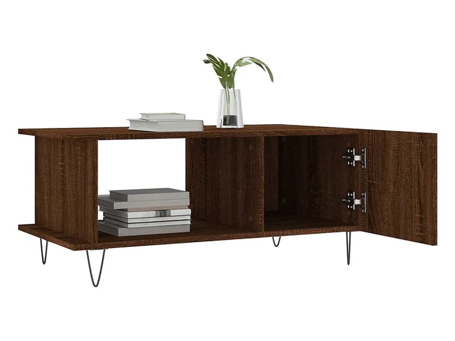 Mesa De Centro*vidaxl Mesa centro 90x50x40 cm derivados de madeira carvalho castanho Natural claro