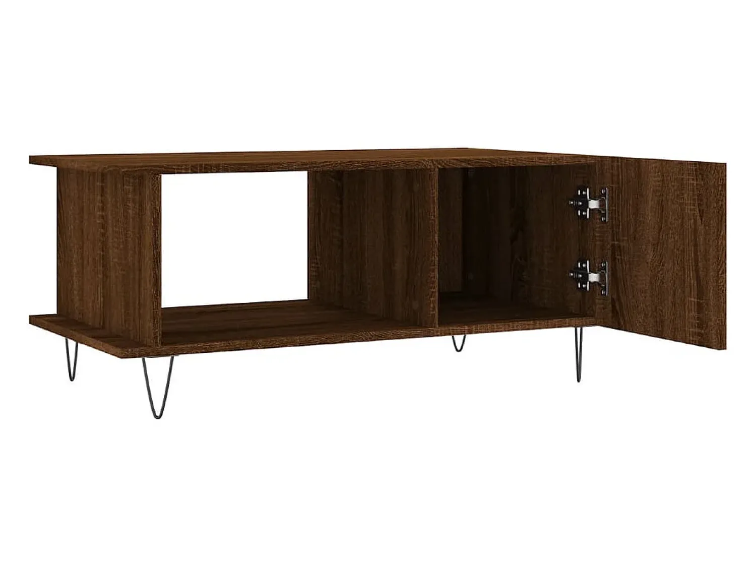 Mesa De Centro*vidaxl Mesa centro 90x50x40 cm derivados de madeira carvalho castanho Natural claro
