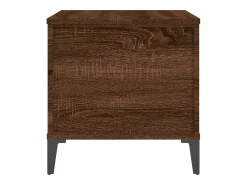 Mesa De Centro|vidaxl Mesa centro 60x44,5x45 cm derivados madeira carvalho castanho Natural claro